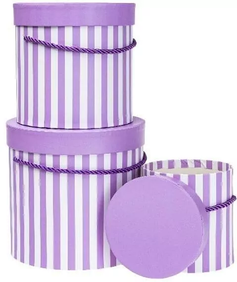 Pudełko Flower Box purpurowy ROZETTE - tantis.pl