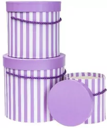 Pudełko Flower Box purpurowy ROZETTE