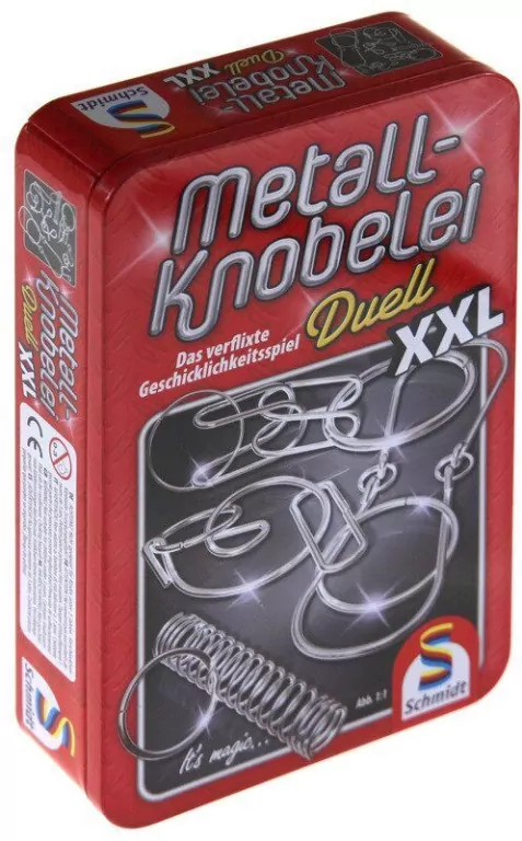 Łamigłówki druciane XXL w metalowej puszce - tantis.pl