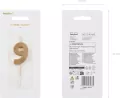 Świeczka urodzinowa cyfra 9 złota 4,5cm - tantis.pl