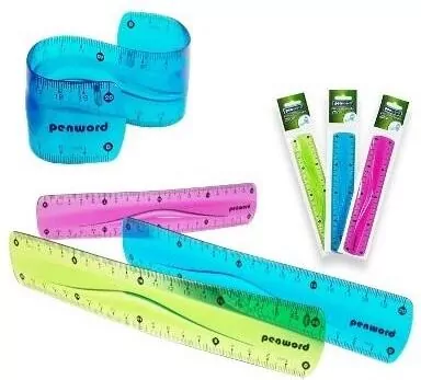 Linijka elastyczna 20cm MIX - tantis.pl