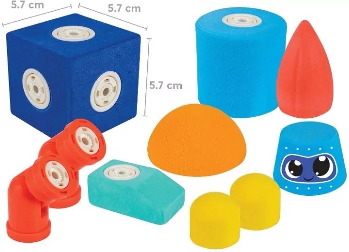 Blockaroo. Zestaw mały Robot 10 elementów. Klocki magnetyczne - tantis.pl