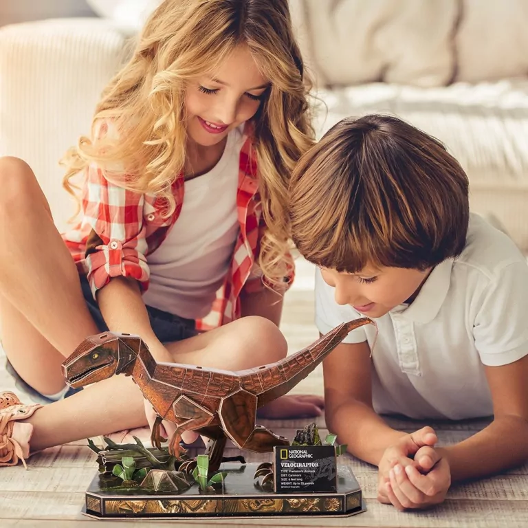 Cubic Fun. Puzzle 3D. Welociraptor National Geographic - tantis.pl