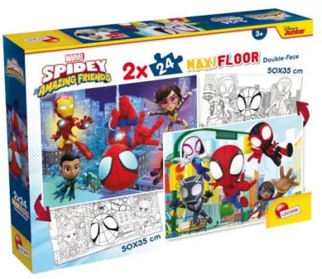 Puzzle 2x24 podłogowe. Spidey
