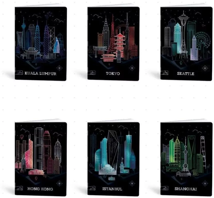 Zeszyt Cities. A4/40K kratka. 10 sztuk - tantis.pl