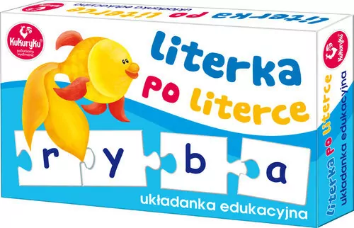 Literka po literce. Układanka edukacyjna - tantis.pl