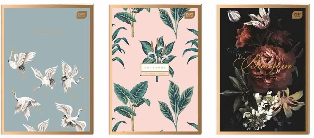 Zeszyt Metallic Satin Gold. A4/96K kratka. 5 sztuk - tantis.pl