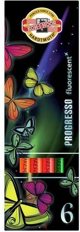 Kredki fluorescencyjne 6 kolorów - tantis.pl