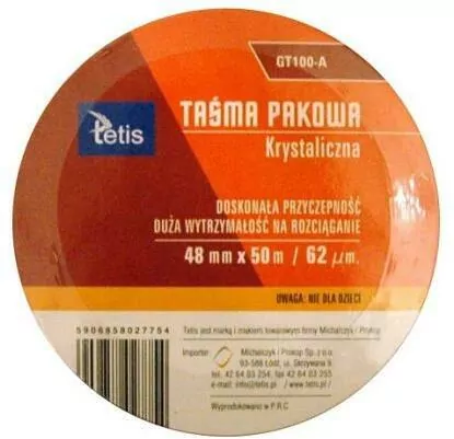 Taśma pakowa krystaliczna 4,8x50m - tantis.pl
