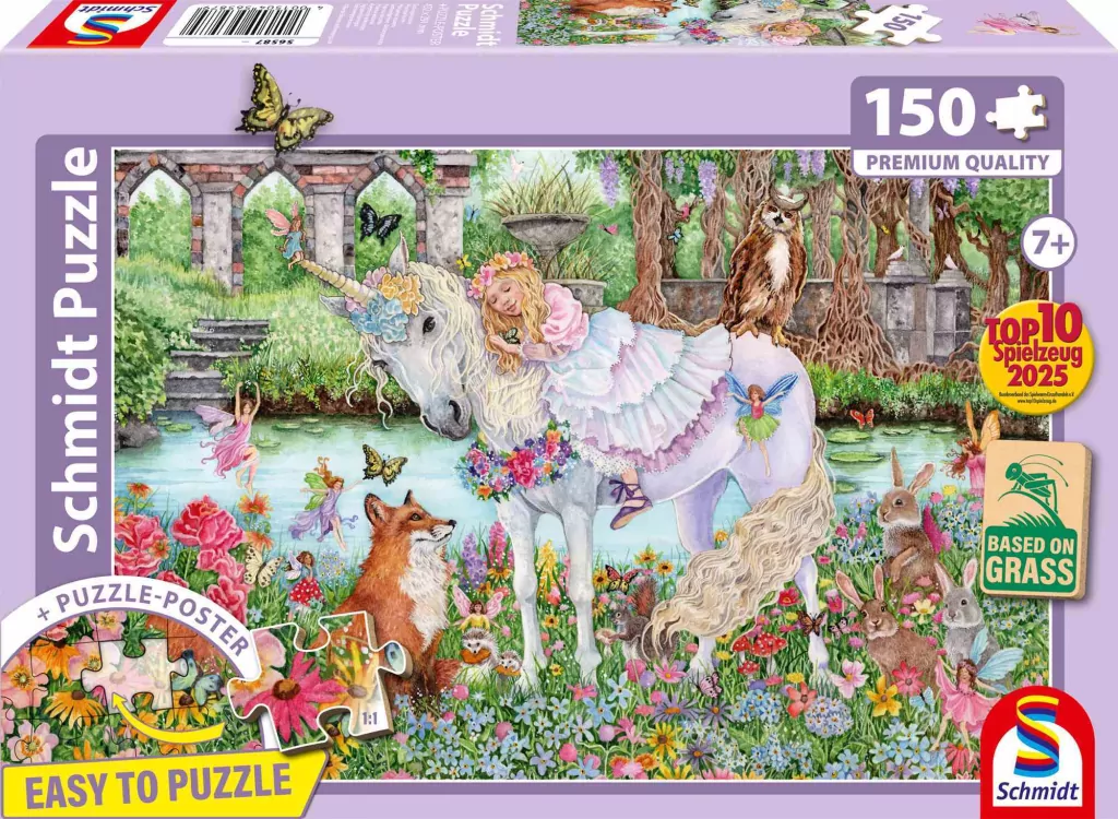 Puzzle 150 Księżniczka i jednorożec - tantis.pl