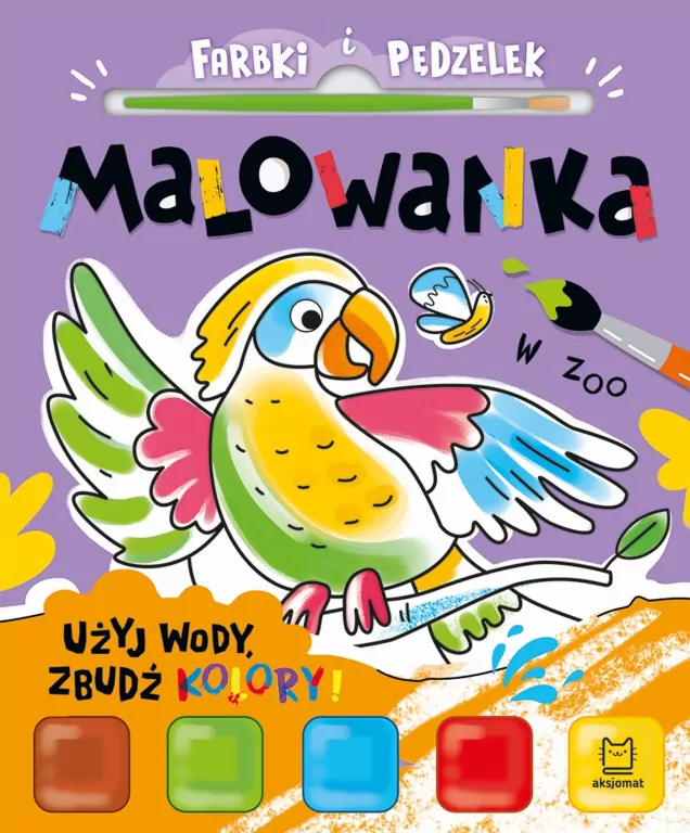 Farbki i pędzelek. Malowanka. W zoo - tantis.pl