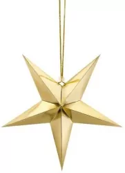 Gwiazda papierowa złota, 30cm