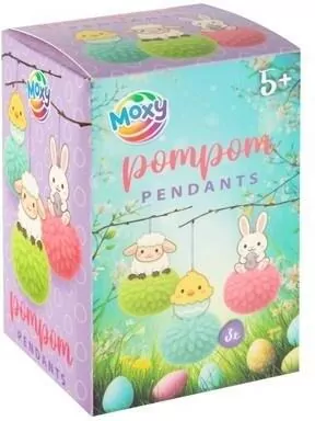 Wielkanocne zawieszki z pomponami - tantis.pl