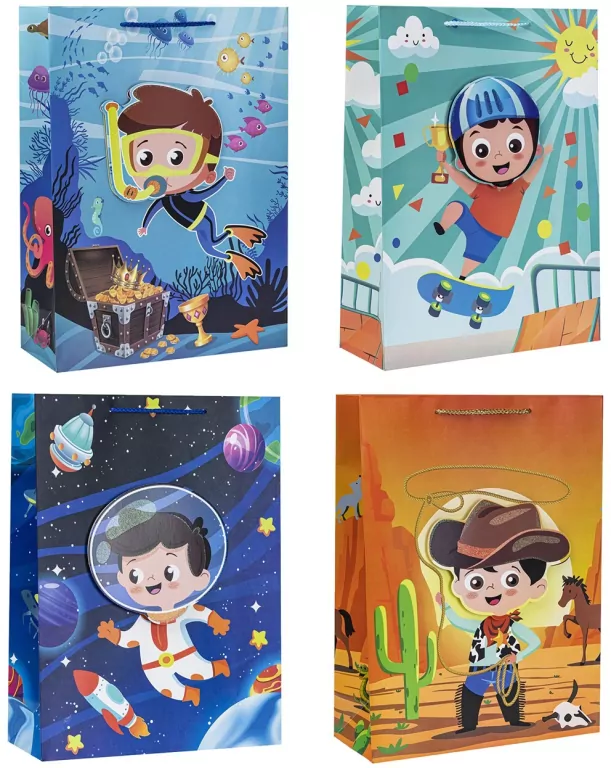 Torebka dziecięce hot-stamp 26x32x10cm mix ROZETTE. 1 sztuka - tantis.pl