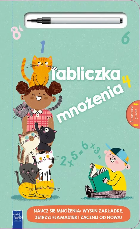 Tabliczka mnożenia z flamastrem suchościeralnym - tantis.pl