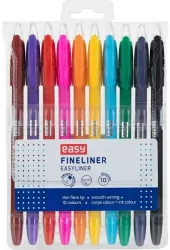 Cienkopis 10 kolorów. Easy Stationery