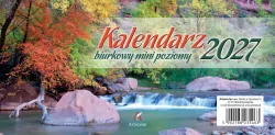 Kalendarz 2027 biurkowy mini poziomy