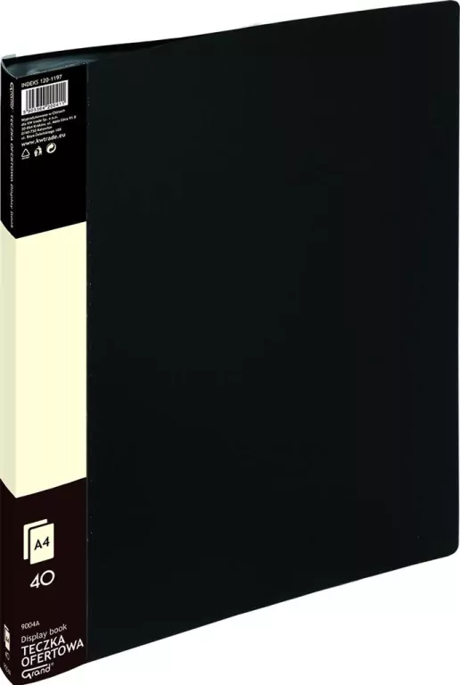 Teczka ofertowa 40 koszulek czarna GRAND - tantis.pl