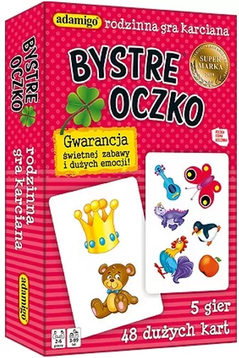 Bystre oczko. Rodzinna gra karciana. Gwarancja świetnej zabawy i dużych emocji - tantis.pl