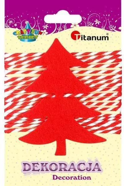 Filcowa choinka czerwona - tantis.pl