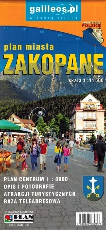 Zakopane. Plan miasta 1:11 500 - tantis.pl