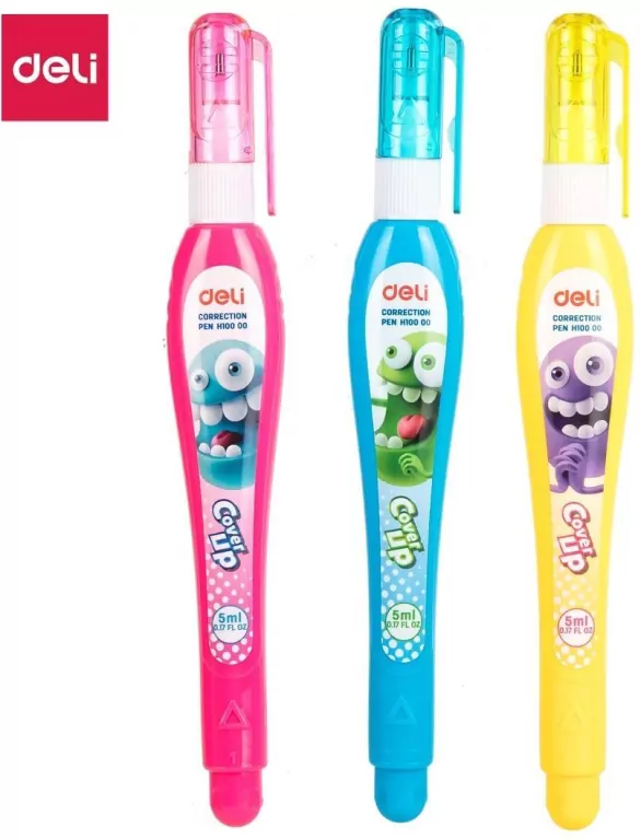 Korektor w piórze 5ml Bumpes mix (12szt) DELI - tantis.pl