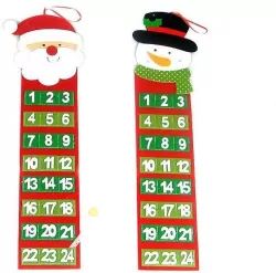 Kalendarz adwentowy filcowy do zawieszenia MIX