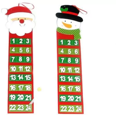 Kalendarz adwentowy filcowy do zawieszenia MIX