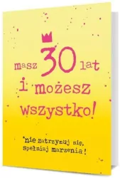 Karnet B6: Urodziny 30