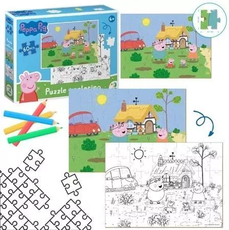 Puzzle 60 2 in 1 Peppa Pig - tantis.pl