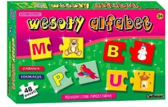 Abino. Puzzle edukacyjne. Wesoły alfabet - tantis.pl