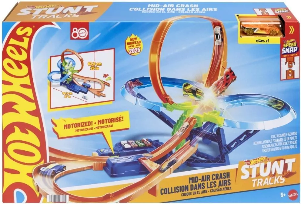 Hot Wheels Stunt Tracks Mir-Air Crash +auto 1:64 - tantis.pl