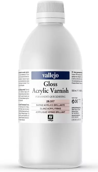Vallejo: 28.517 - Gloss Acrylic Varnish (500 ml) - tantis.pl