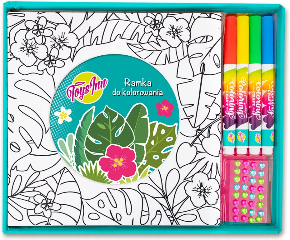 Ramka Koło MDF do kolorowania. ToysInn - tantis.pl