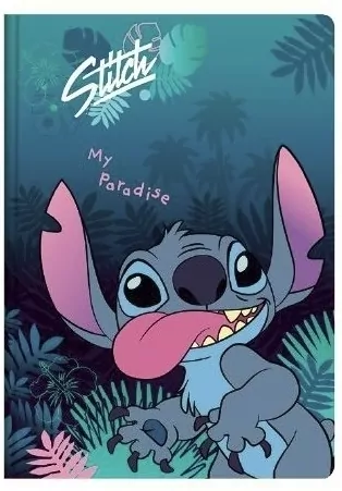 Zeszyt A5 32k kratka Disney Blue Stitch wzór 3 - tantis.pl