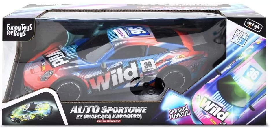 Auto sportowe ze świecącą karoserią - tantis.pl