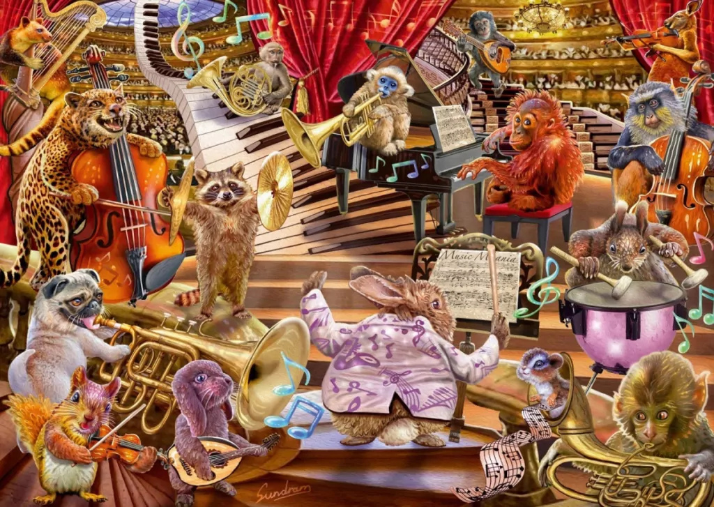 Puzzle PQ 1000 Steve Sundram Koncert zwierzaków G3 - tantis.pl