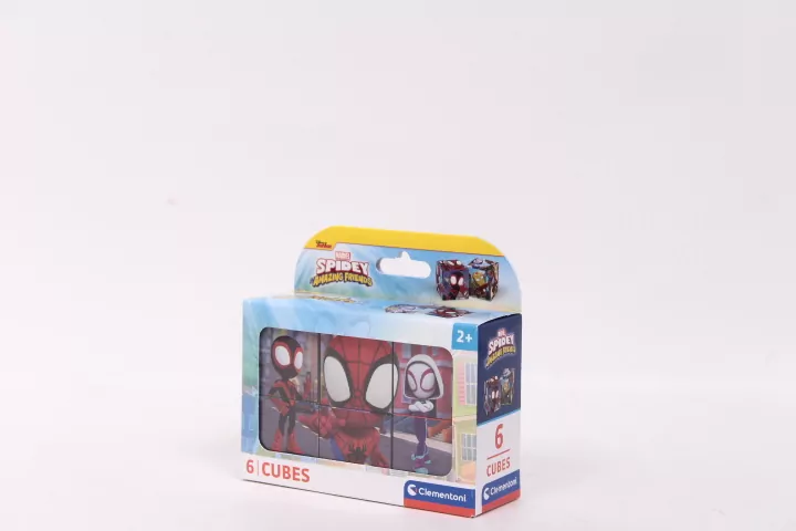 Clementoni. Klocki obrazkowe 6 elementów. Spidey i super-kumple - tantis.pl