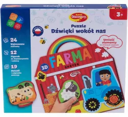 Puzzle 3D. Dźwięki wokół nas. Farma