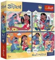 Puzzle 4x88 Kosmiczny Stitch TREFL - tantis.pl