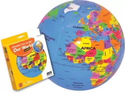 Piłka Globus 30 cm. Nasz Świat