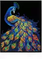 Diamond Dotz - Adults Flocked Neon Peacock - tantis.pl