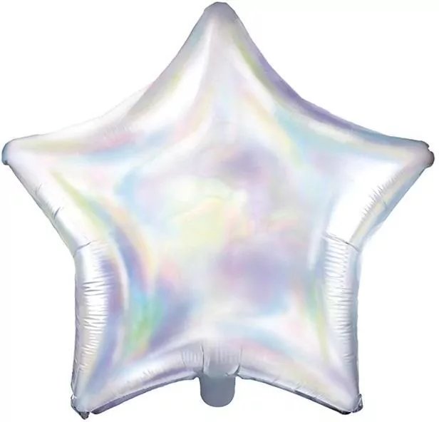 Balon foliowy Gwiazdka 48cm opalizujący - tantis.pl