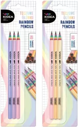 Ołówki tęczowe mix KIDEA