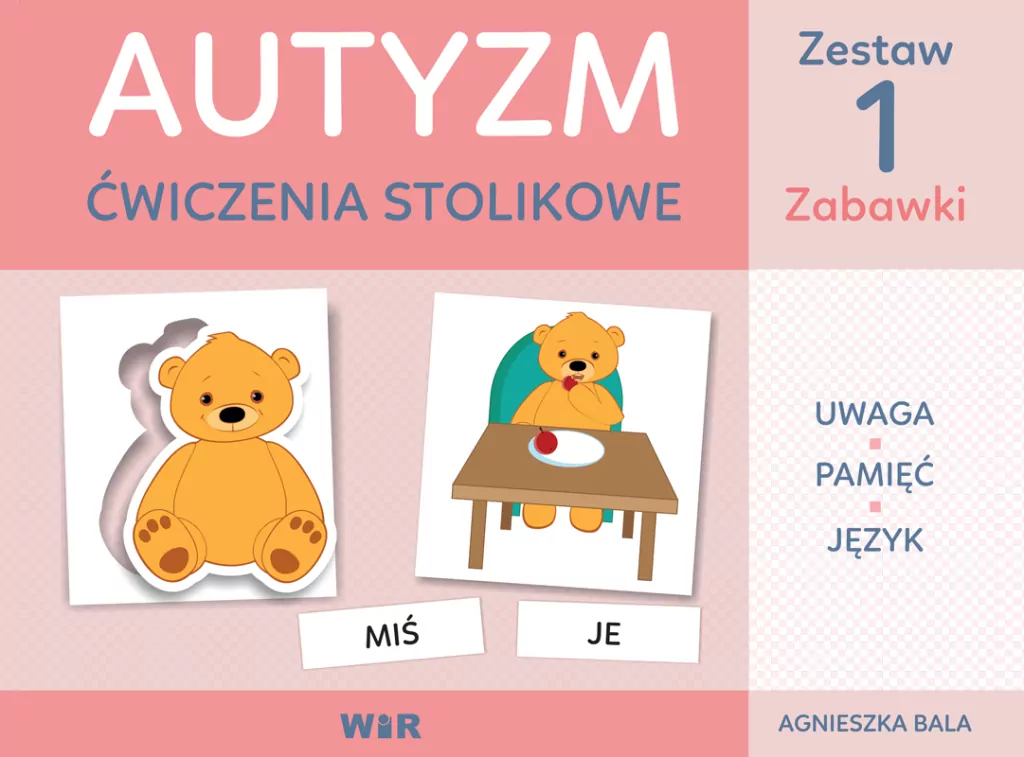Autyzm. Ćwiczenia stolikowe. Zestaw 1. Zabawki - tantis.pl