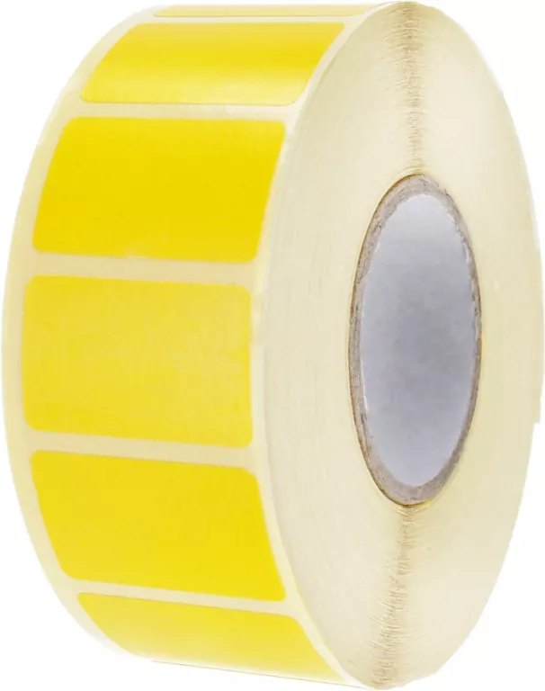 Etykieta samoprzylepna termiczna żółta 32x20 - tantis.pl