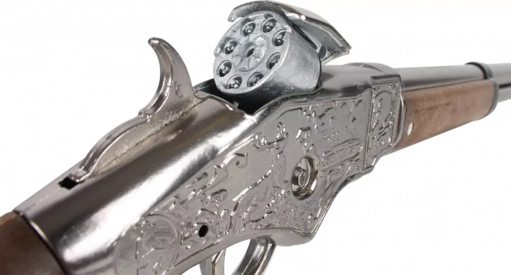 Strzelba kowbojska metalowa 8 naboi - tantis.pl