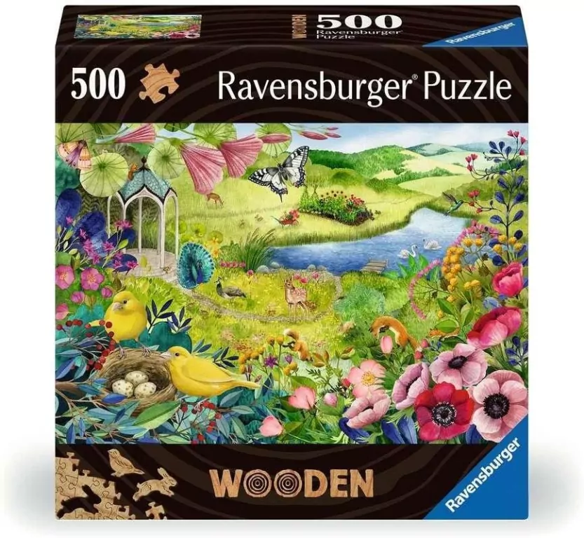 Puzzle drewniane 500 Dziki ogród - tantis.pl