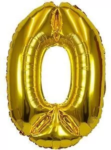 Balon foliowy 0 złoty, 61cm - tantis.pl