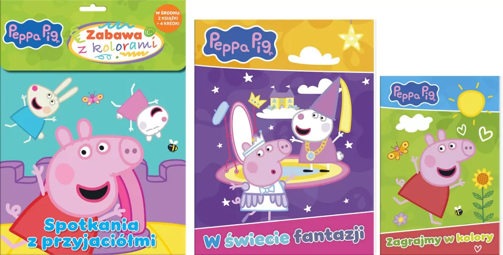Świnka Peppa. Zabawa z kolorami - tantis.pl